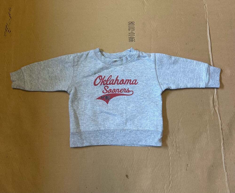 College Kids Oklahoma Sooners Infant Crewneck Sweatshirt size 12M